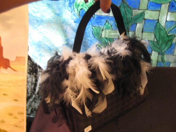Feathered Handbag